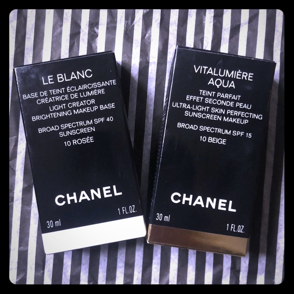 Chanel Bundle w/ Le Blanc & Vitalumiere Aqua